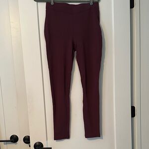 Women with Control Deep Burgundy Leggings